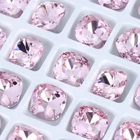 100pcs high-quality nail enhancement square diamond DIY jewelry accessories nail patch diamond crystal pointed bottom diamond 2