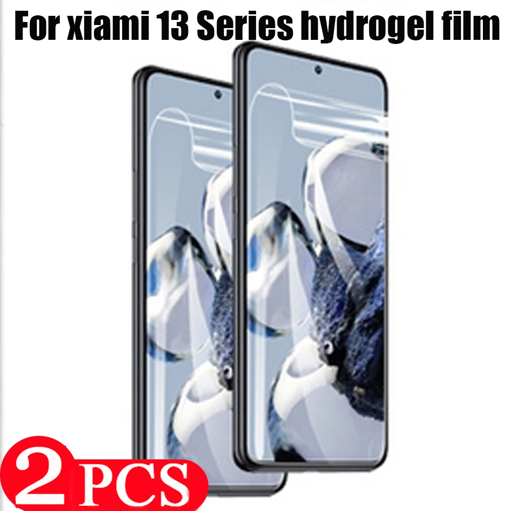 

2Pcs 9D for xiaomi 10 11 Ultra 12 lite NE 13 pro Hydrogel film 12s 12x 11i 11x 10s 12T 11T 10T phone screen protector Not Glass