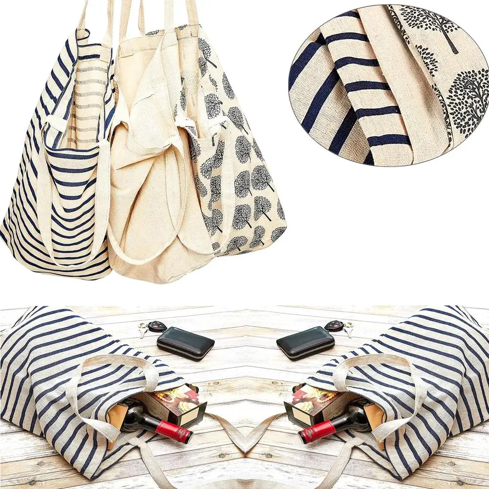 Set of Cotton Reusable Totes