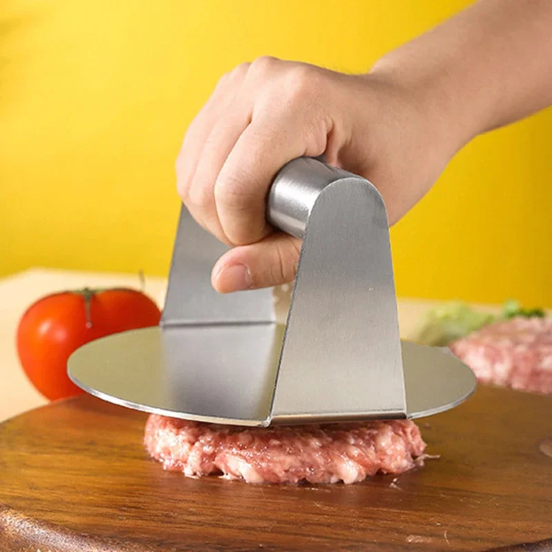 Hamburger Press Hamburger Press Maker Burger Press Stainless Steel Non-Stick Meat Beef Grill Round Square Hamburger Smasher for Patty Maker Barbecue Cooking Supplies