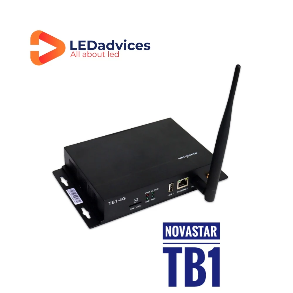 Novastar TB1-4G WIFI Taurus Series Multimedia Players For Small Medium Commercial LED Screens Support 650,000 Pixels audio mp3 player