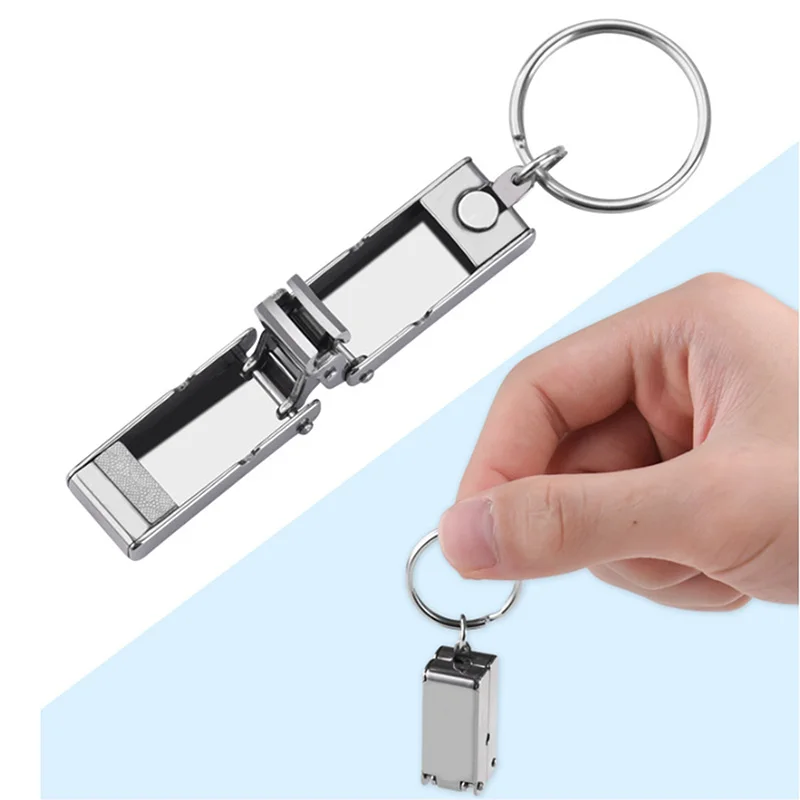 Stainless Steel Mini Folded Nail Clipper With Key Ring Handle Rotary Nail Clipper Accessories And Tools Small Scissors nail scissors set nail clipper set nail care kit manicure pedicure kit manicure nail clipper set manicure sets manicure set nail clippers kit nail clipper nail clippers folding scissors toe nail clipper