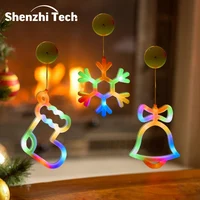 LED Ramadan Window Lights, Hanging Battery Powered Christmas Decorations Light Suction Cup Lamp for Eid al Fitr Tree Home Decor 1