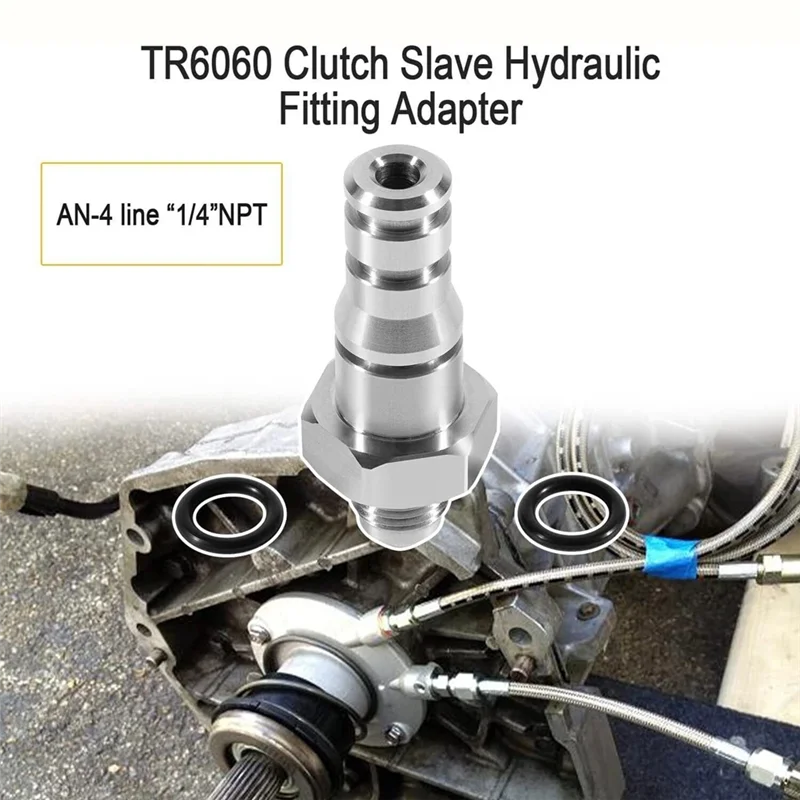 AASS-For GM For LS LSX TR6060 유압 라인 어댑터 피팅 An-4 라인 1/4인치 NPT 클러치 슬레이브 실린더 TREMEC SWAP SS