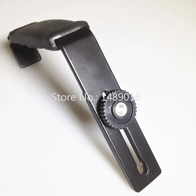 Universal Camera Grip L Bracket with 2 Standard Hot Shoe Mounts Video Light Flash DSLR Holder Handheld and Light Stand Holder (4)