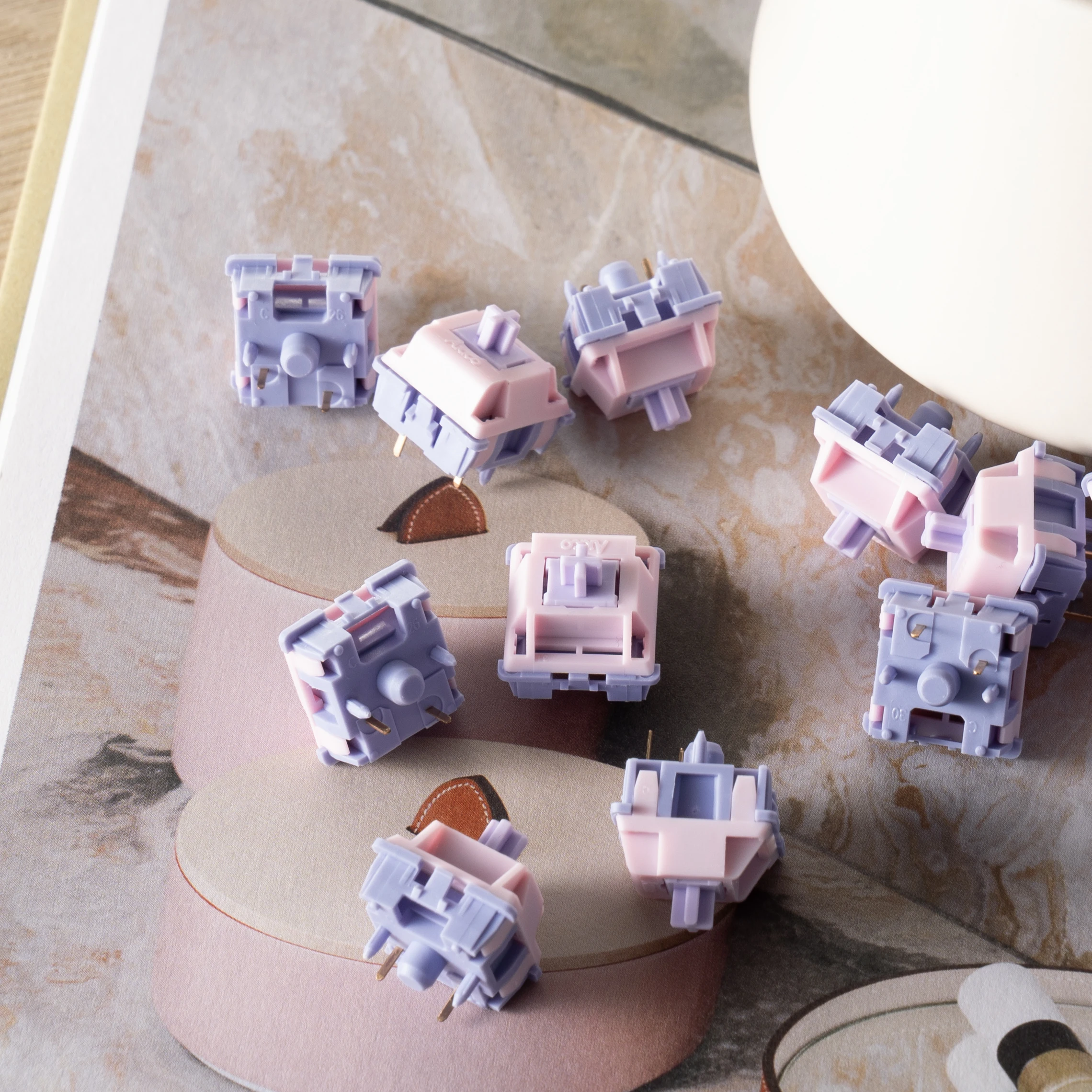 Akko Fairy Switch Compatível com Teclado Mecânico mx Linear Pin 50g 45 Pcs - Imagem 4