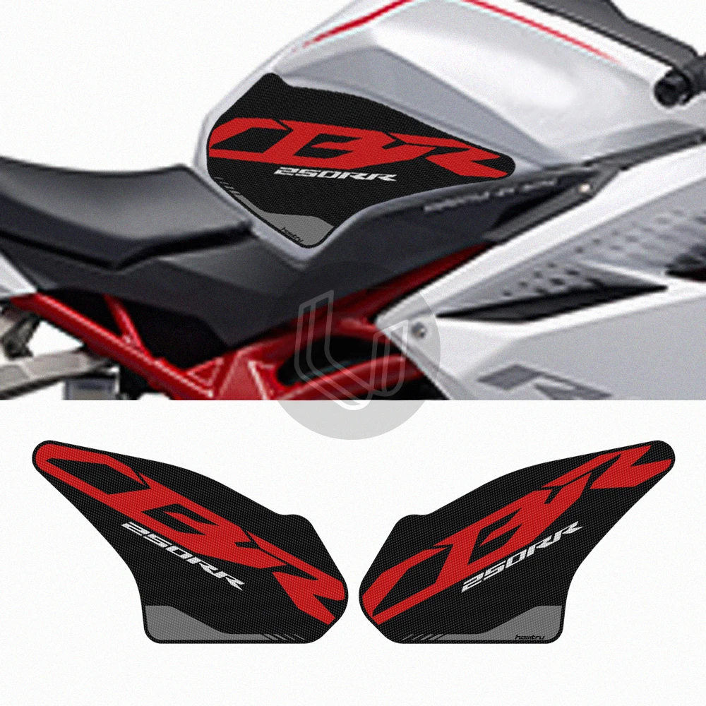 For Honda CBR250RR 2017 2018 2019 2020 2021 Motorcycle Anti slip Tank Pad 3M Side Gas Knee Grip Traction Pads Protector Sticker