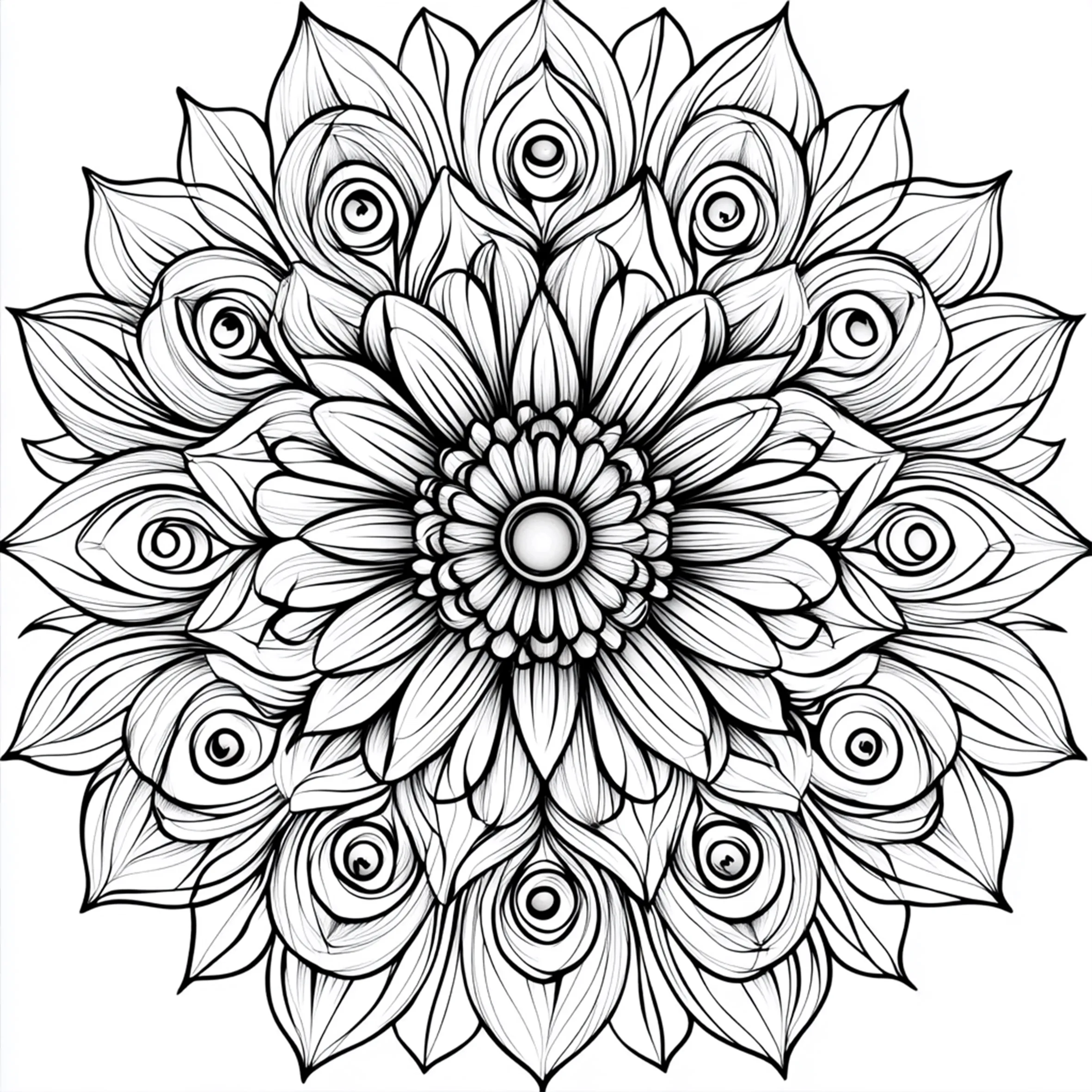 MANDALA Patterns Coloring Book for Adults Cute Drawing Book Perfect Gift for Party and Birthday 6