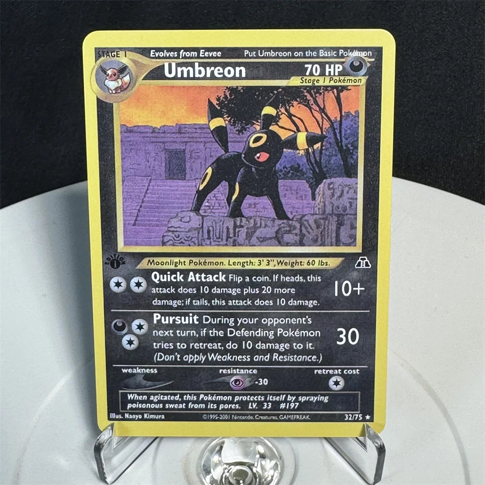thumbnail image 1 of Cards Foil Flash Card Neo Discovery/Neo Genesis Series Meganium Bellossom Trading Card Christmas Present Playing Card, 1 of 5