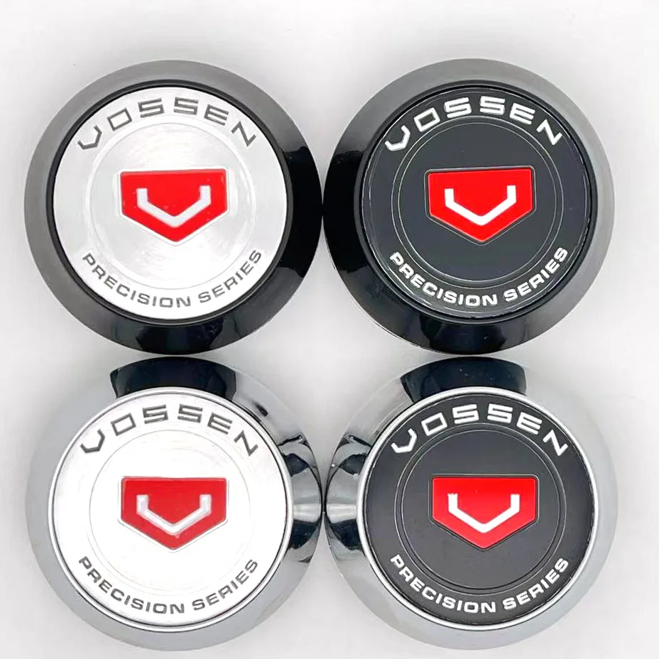 4 Pz/Lotto 60Mm 2 Colori Vossen Serie Di Precisione Car Wheel Center Hub Cap Sticker Car Badge Emblem Sticker