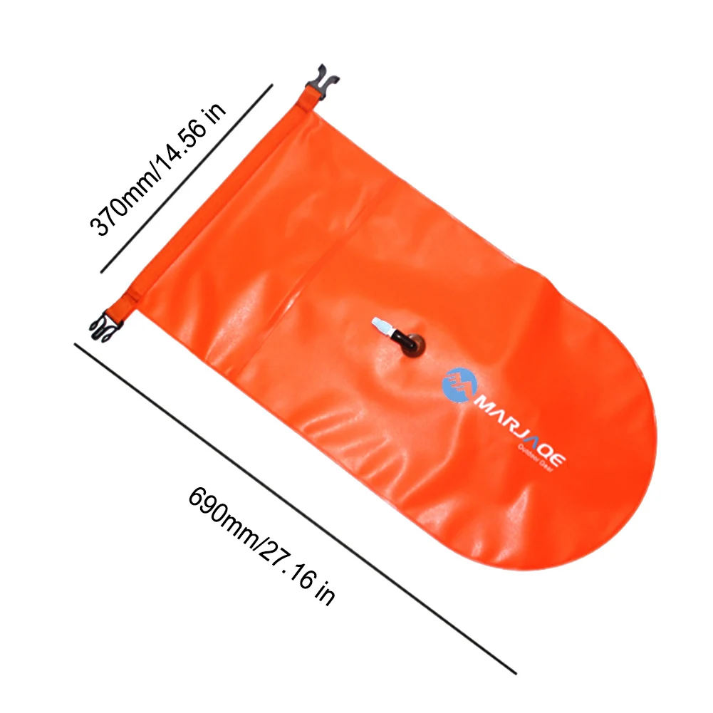 Swimming buoy 20L Safety Swimming Buoy PVC Inflatable Drifting Rafting Bag with Belt 12KG Buoyancy Lightweight for Water Sports