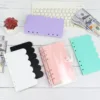 A6 New Color Petal Pockets Binder Folders for Notebook Divider Page Waterproof PP Leaf Document Filing Bag 4