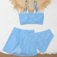 Girls Swimsuit 10 Years Playing Girl Girls 3 Pieces Beach Bikini Bathing Suit With Pants Summer Casual Holiday Surf Girl 4