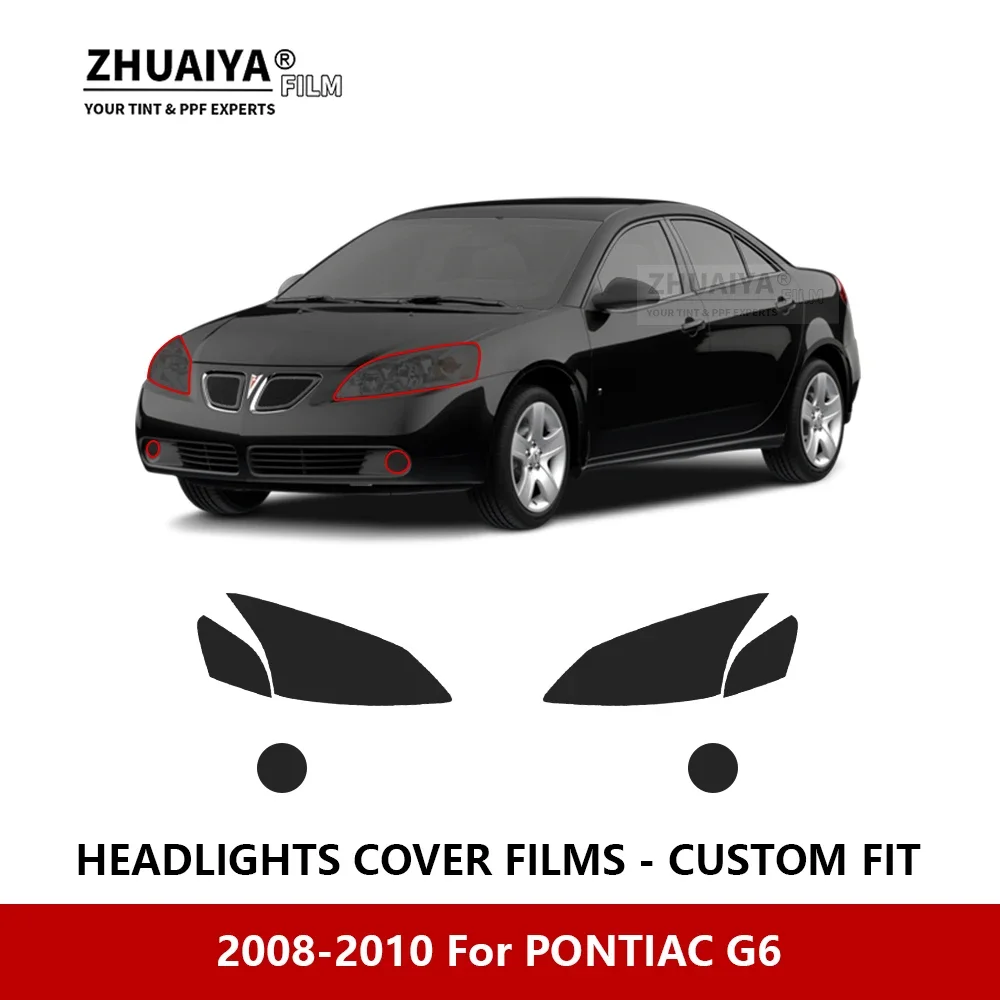 

For PONTIAC G6 2008-2010 Car Exterior Headlight Anti-scratch PPF precut Protective film Repair film Car stickers Accessories