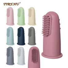  1/5pcs Baby Toothbrush Children 360 Degree Soft Finger Child Toothbrush Teethers Brush Silicone Kids Teeth Oral Care Cleaning 