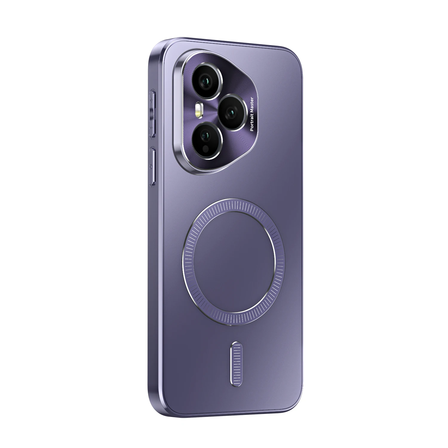 Luxury Metal Lens Protection Magnetic Case with Wireless Charging Capability and Soft Bumper Cover