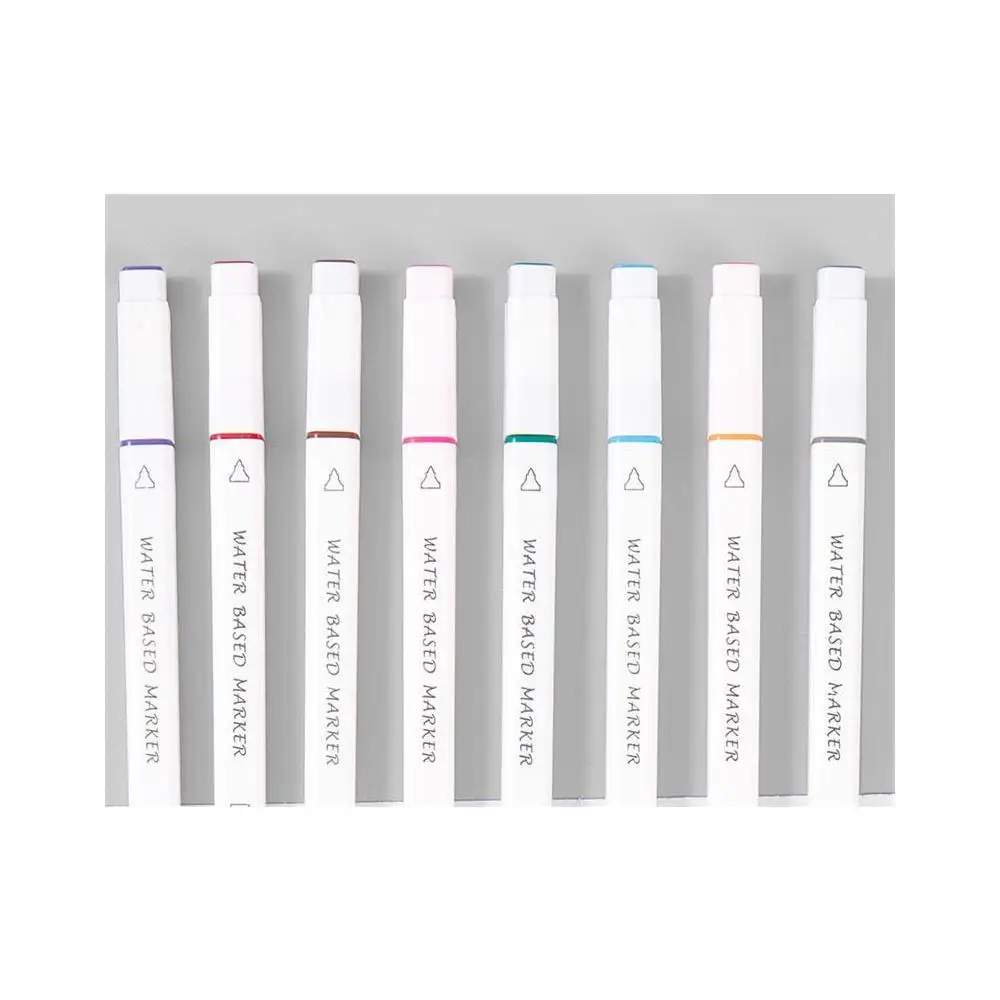 18 Color Acrylic Coloring Pen Based Sketch Felt-Tip Oily Twin Brush Art Supplies School Art Supplies  Drawing  Manga  Stationery