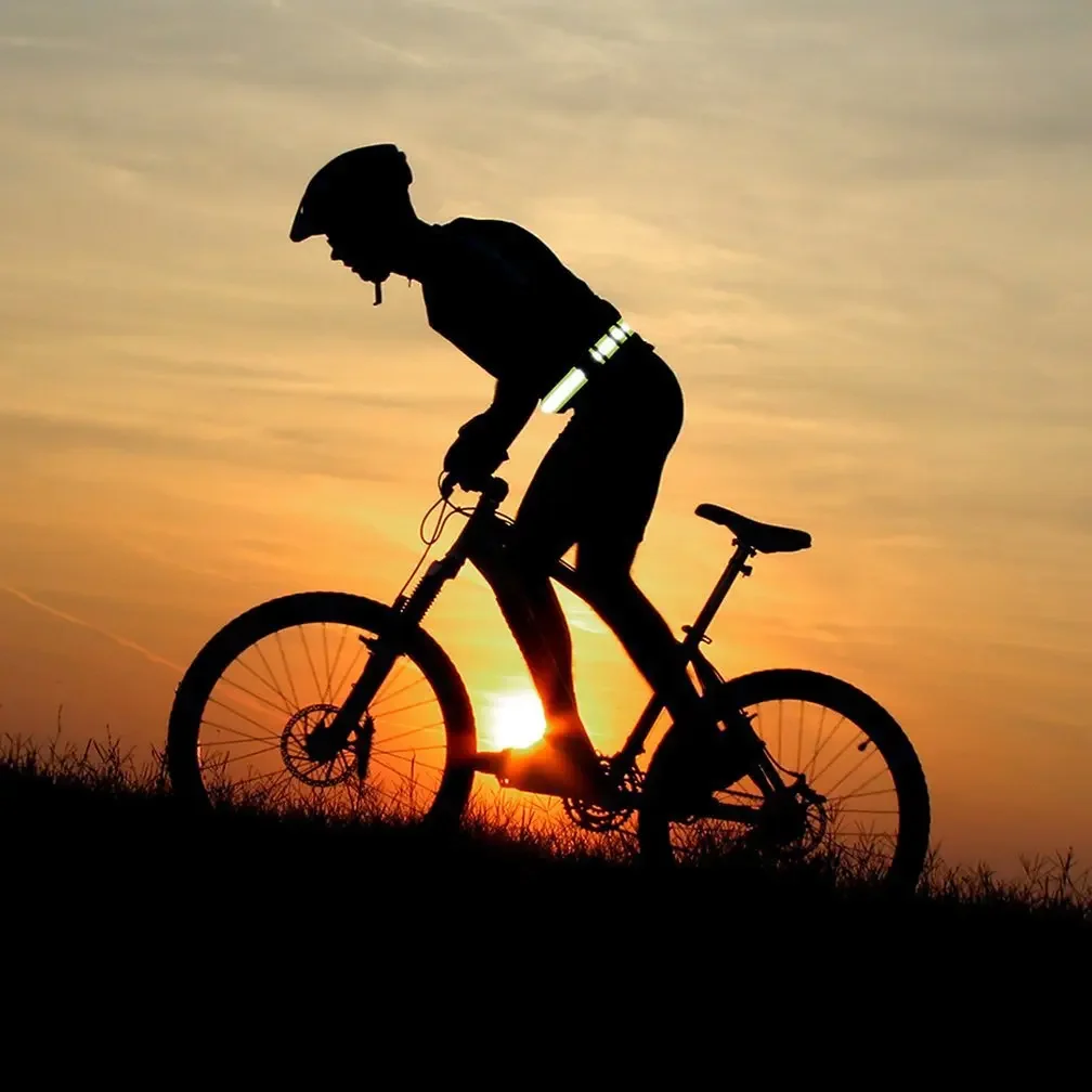 Cintura riflettente ad alta visibilità, cintura elastica in vita riflettente ad alta visibilità, cintura riflettente ad alta visibilità per bambini, adulti, jogging, ciclismo, sicurezza notturna