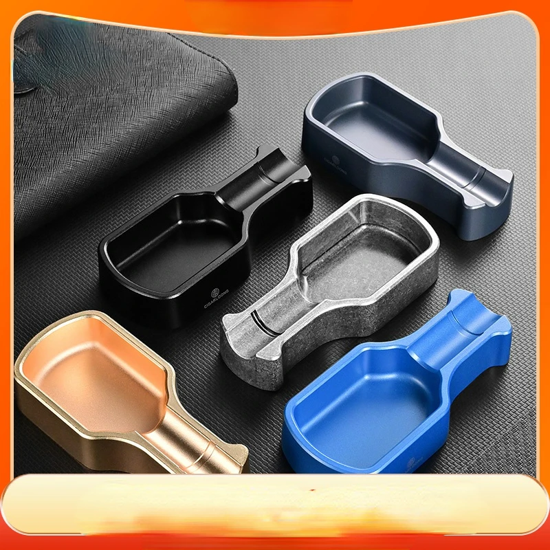 

Cigar alloy creative household cigarette tray portable large caliber cigarette extinguisher