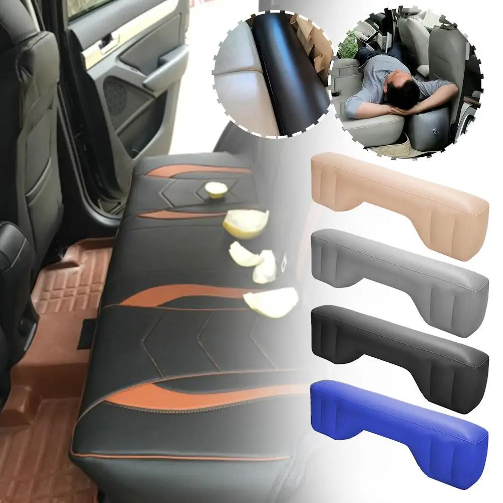 Samochód podróżny nadmuchiwany materac poduszka z wtyczką na tylne siedzenie podróż na duże odległości Sedan SUV tylna poduszka wyściełana poduszka