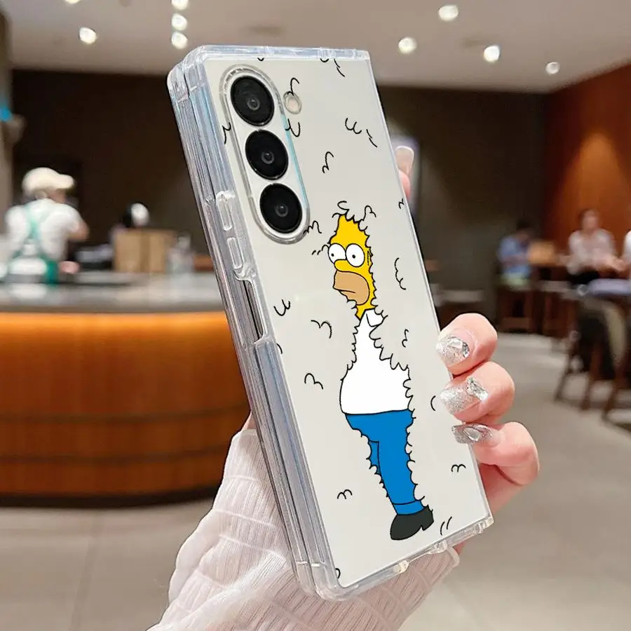 Homer Jay The Simpsons Cool Transparent Soft Phone Cover Case