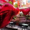 Red Pink Silver Giant Inflatable Heart Mirror Ball Dazzle Chrome Pvc Hearts Shape Balloon For Party Valentine's Day Decoration 4