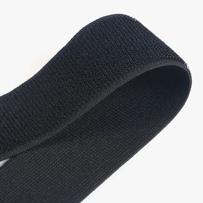 Black Elastic Magic Nylon Elastic Loop Straps Sticky Fastener Tape Wristband Wrist Wraps Bandage DIY No Adhesive 20/25/30/50mm