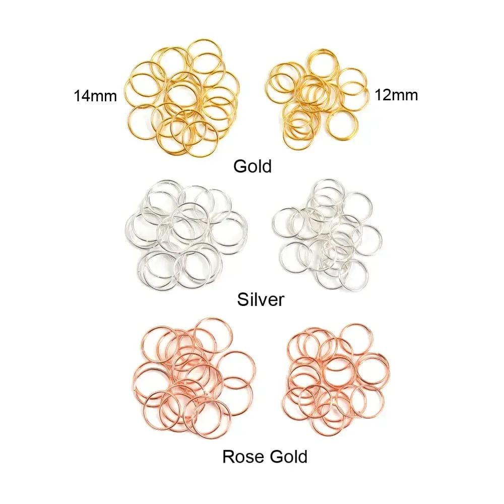 100Pcs Hair Rings Hair Clips Loop Women Girls DIY Accessories Dreadlock hair braid accessories