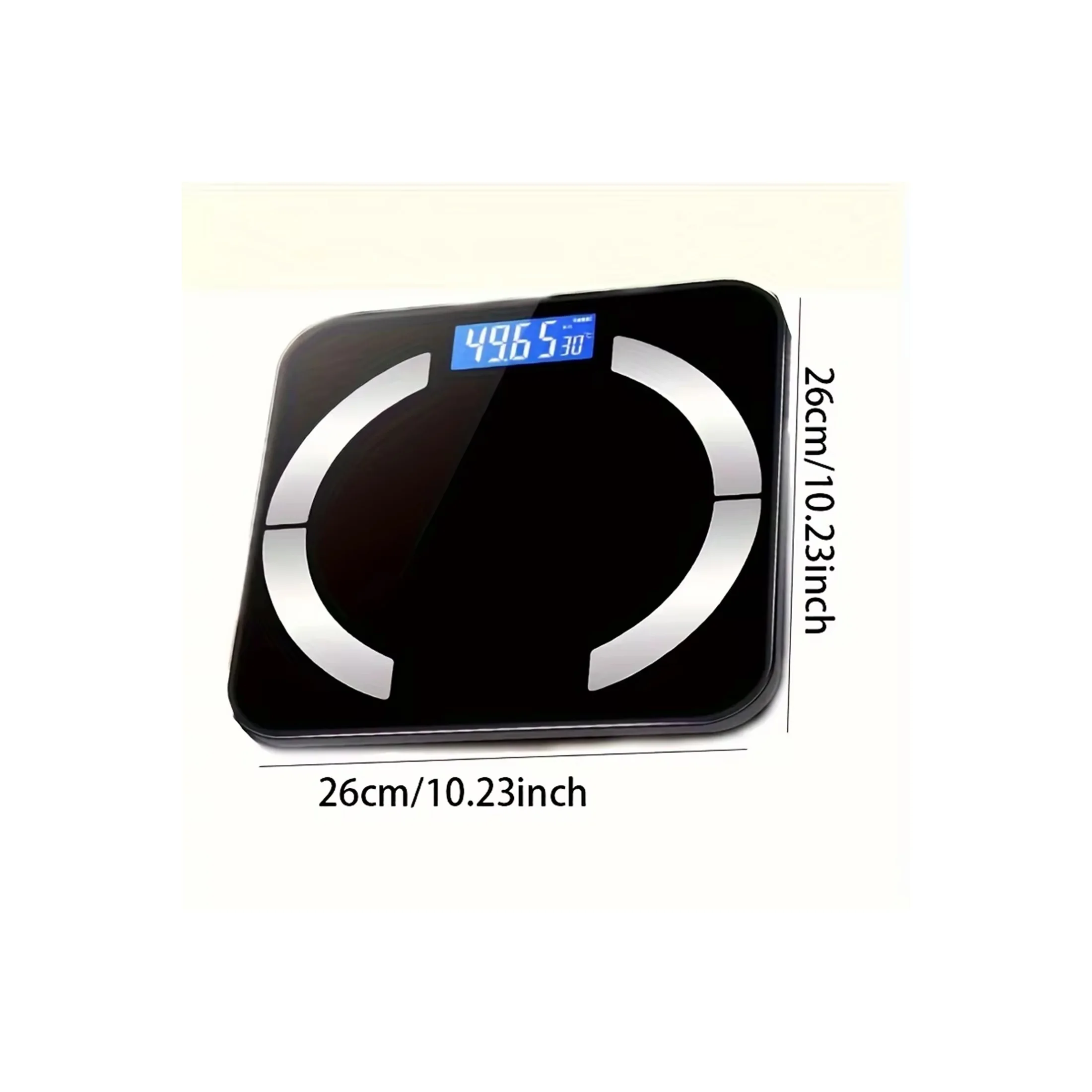 1pc-1pc High-Precision Body Weight Scale-Durable Design, Rounded Corners, Accurate and Reliable Weight Measurement