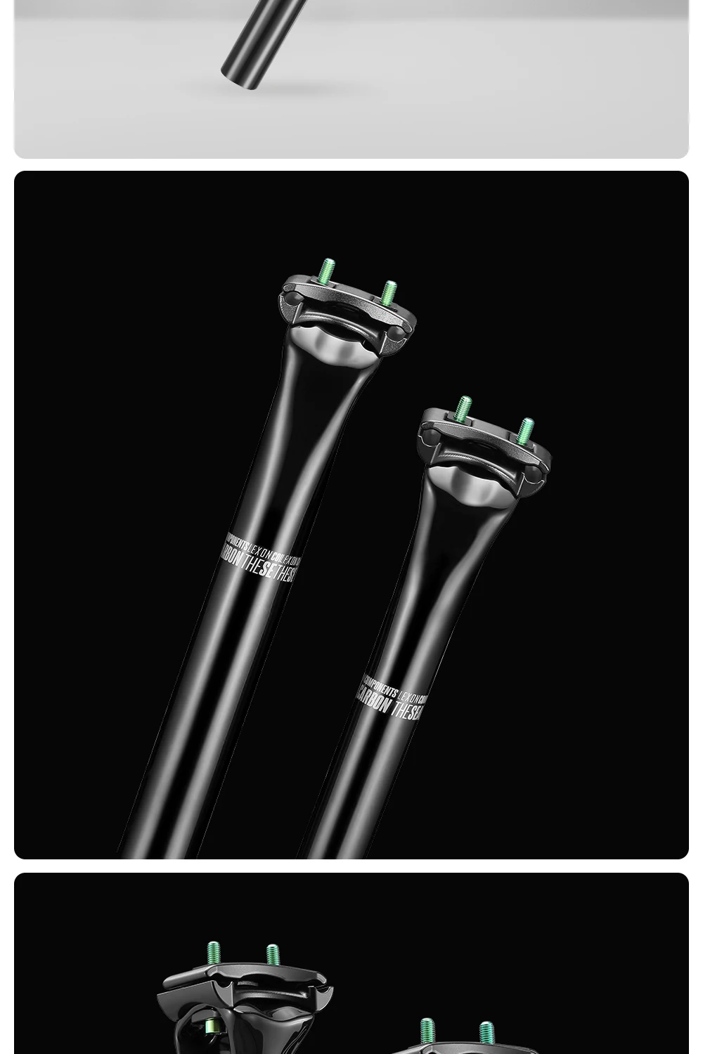 Lexon Carbon Sattelstütze 27,2/31,6 MM Fahrrad MTB Straße Kies 400 MM 5mm offset sitzrohr Berg Radfahren FÜR Fahrrad Zubehör – Detail 8