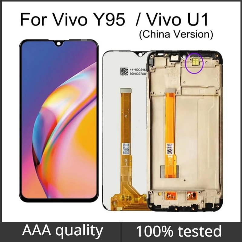 

For VIVO Y95 1807 Lcd Display Screen Display With Touch Glass Digitizer Assembly For VIVO U1 China Version V1818GA LCD