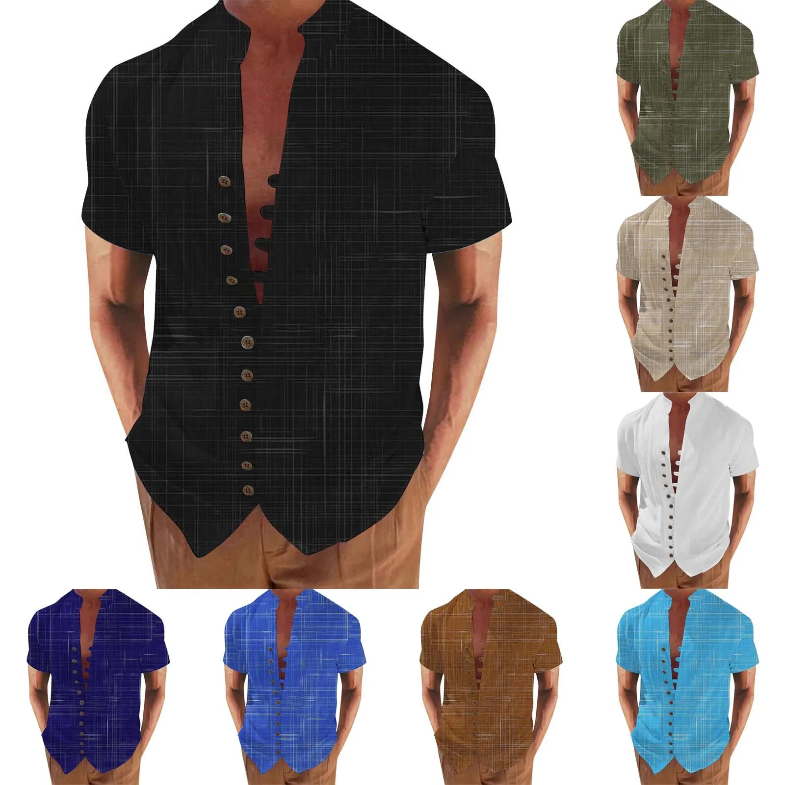 

Футболка мужская Спортивная с длинным рукавом и воротником-стойкой