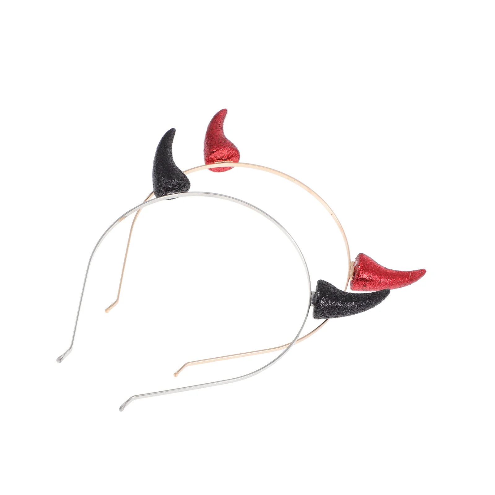 

Festival Hair Hoops Halloween Headband Black Party Headdress Demons Horn Headpiece Miss Costume
