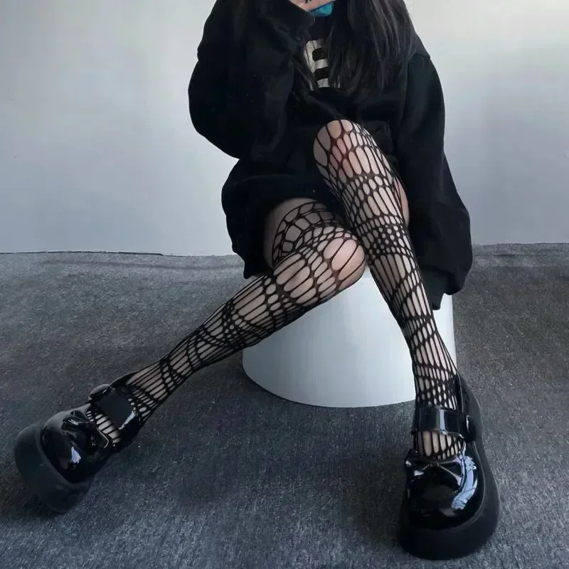 Lolita gothic girls fishnet stockings women fashion Halloween tights