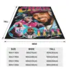 2024 Chris Brown 11 11 Tour Blanket Flannel Textile Decor HipHop Homage Relax Warm Throw Blanket for Bed Bedroom Bedding Throws 4