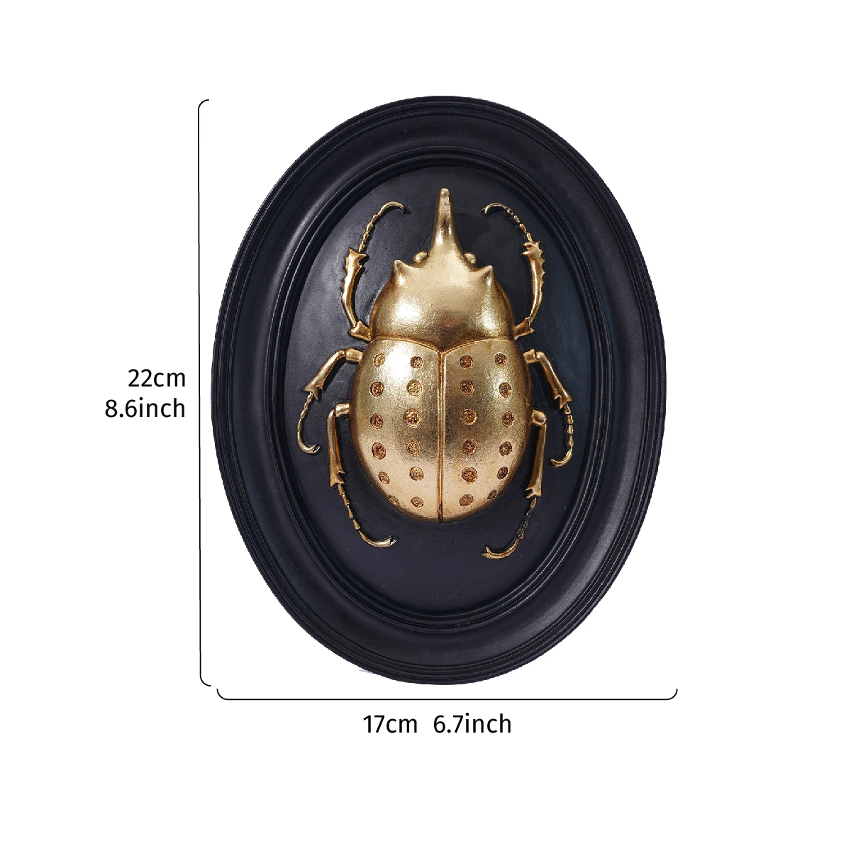 1PC, resin material golden beetle series pendant, suitable for insect party decoration