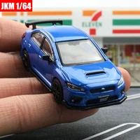 1/64 Subaru STI WRX Super Racing Toy Car 1:64 JKM JDM Miniature Model Diecast Metal Alloy Vehicle Free Wheels Collection Gift 2