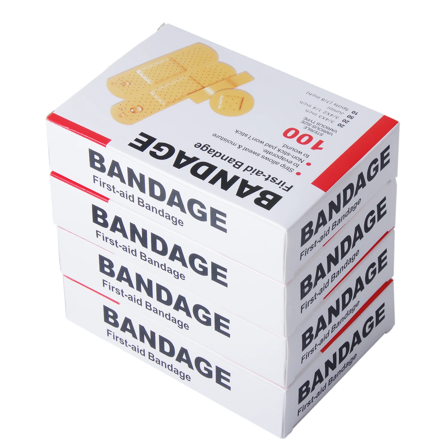 Baby Bandage Waterproof Breathable Adhesive Plaster Hemostasis Wound Sticker Dressing Band Aid Banditas for Children 100pcs/set