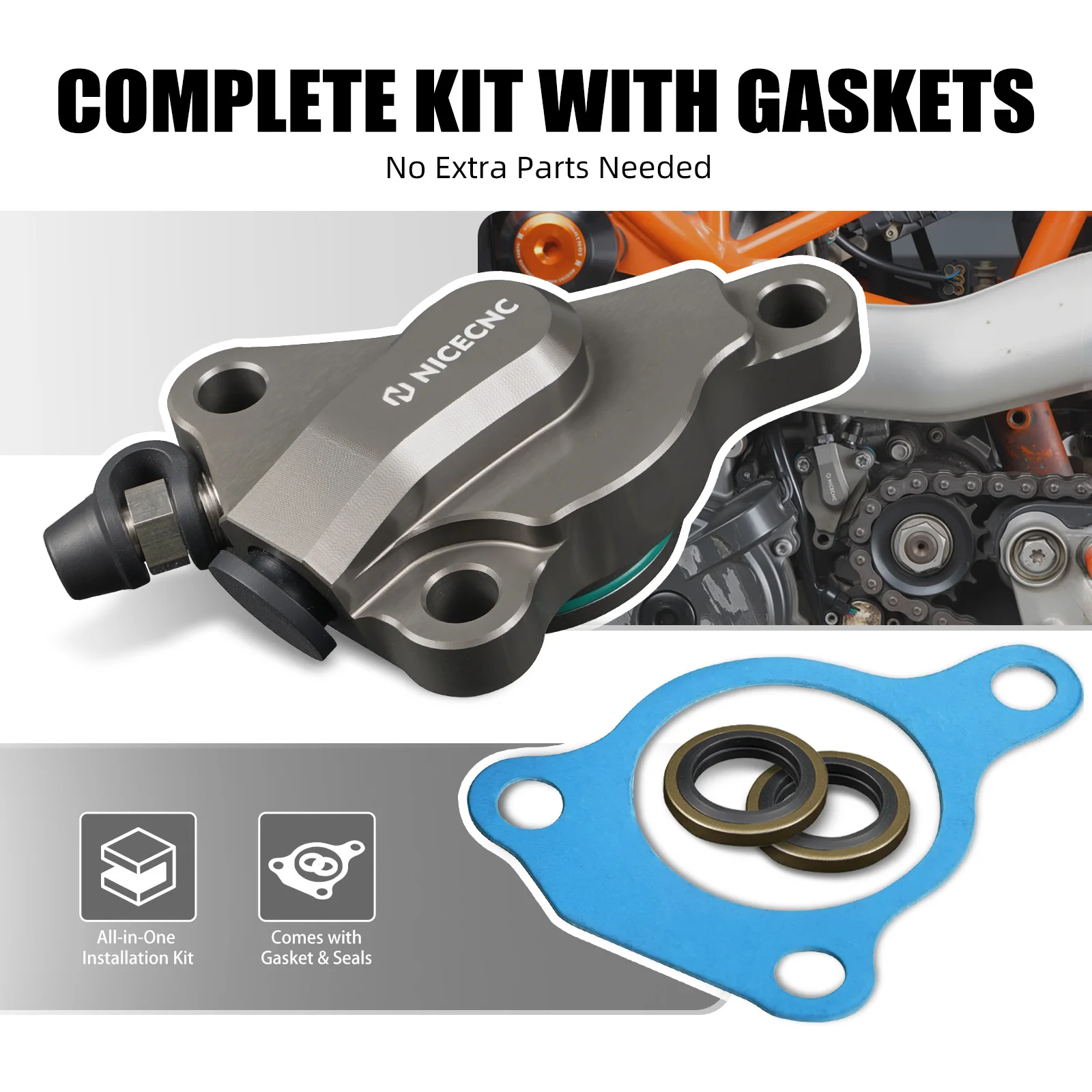 Für KTM EXC 250 1999-2005 EXC 300 250 SIX DAYS 2001-2005 SX 65 85 2004-2012 690 SMC/R Enduro/R Kupplungsnehmerzylinder Upgrade-Kit – Detail 7