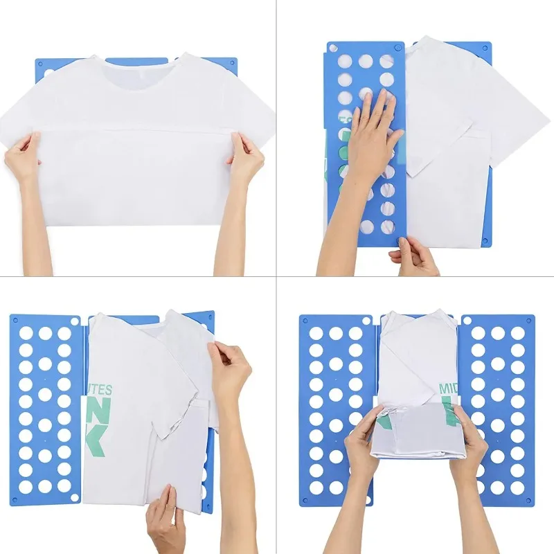 Quick Household Cloth Folding Board Child/Adult Clothes Folder Closet Organizer Clothing Folders Board Organizer Laundry Storage
