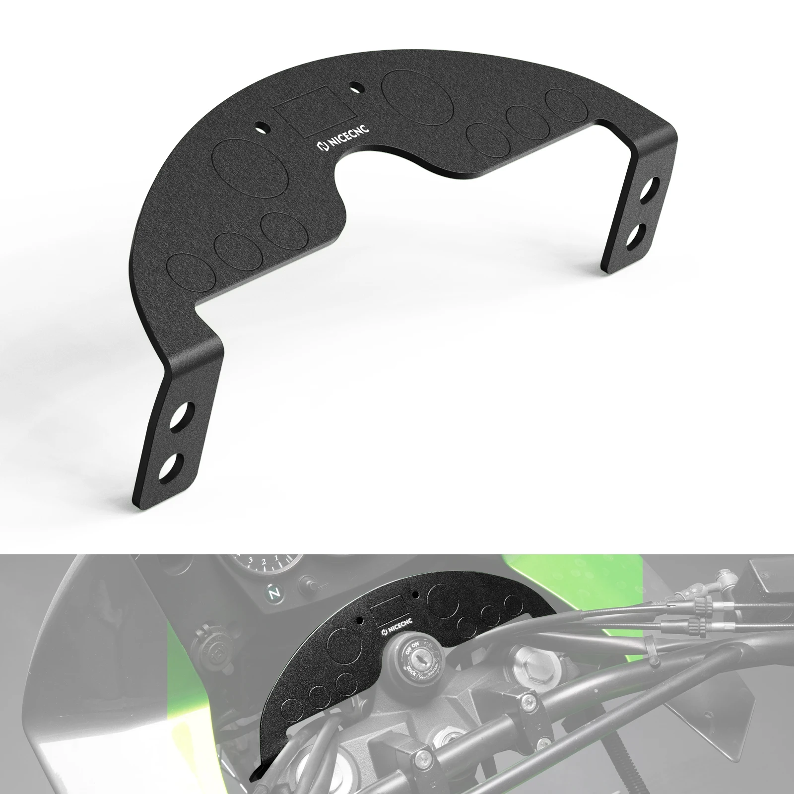 Motorrad-Armaturenbrett-Abdeckung, untere Armaturenbrett-Abdeckung für Kawasaki KLR 650 KLR650 2008 2009 2010 2011 2012 2013 2014 2015 2016 2017 2018