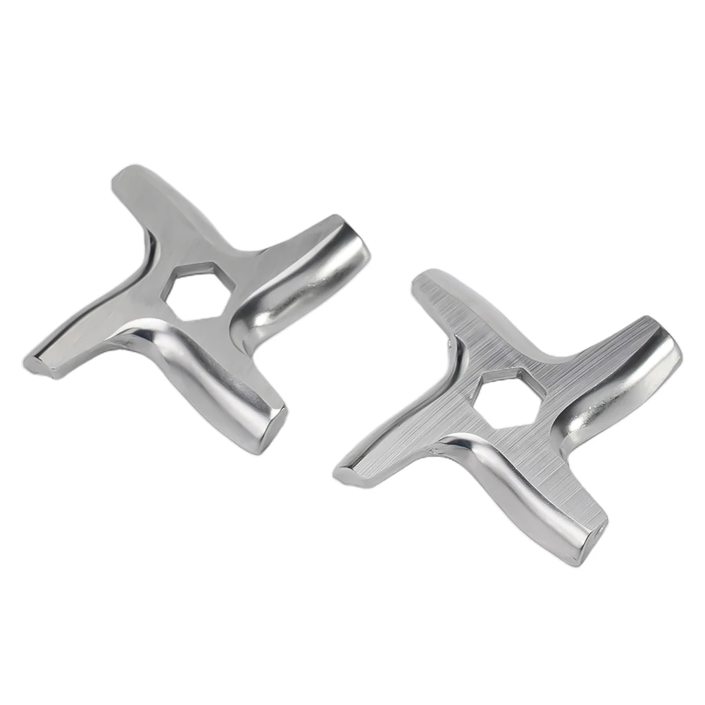 Description Picture 4 of item2pcs Meat Grinder Blades Parts Electric Kitchenware Meat Grinder Moulinex 46mm Stainless Steel Blade Replacement