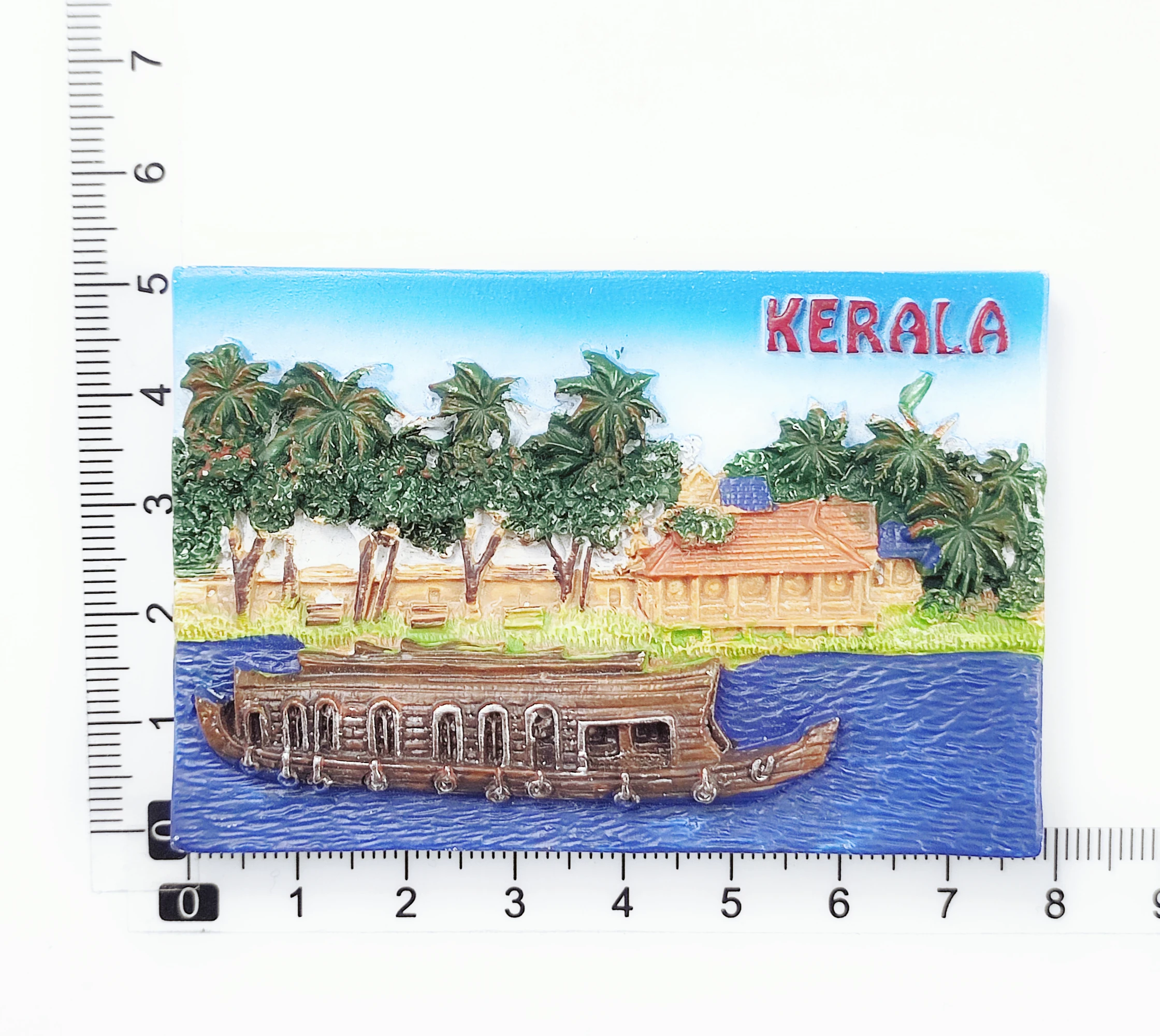3D Kerala India Fridge Magnet Souvenir Gift Resin Refrigerator Magnetic Sticker Collection Home Decoration
