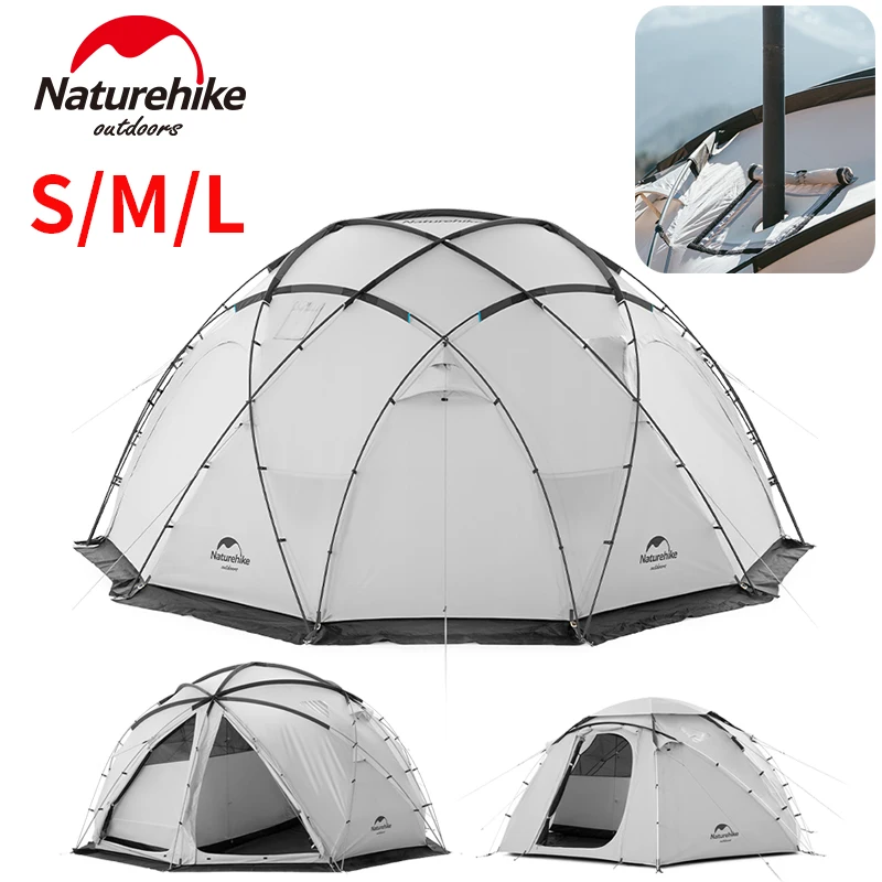 Naturehike-5〜8人用のスノースカート付きのドーム型テント,防水,屋外