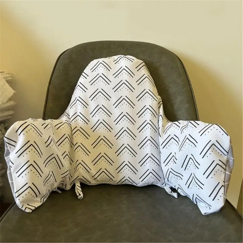  하이 의자지지 쿠션 팽창 식 백 패드 인쇄 패턴 용 용 편안함과 먹이