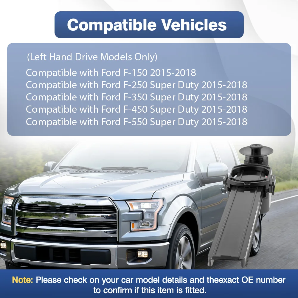 1pc LHD 블랙 오른쪽 댐퍼 글러브 박스 지지대(포드 F-150 2015-2018용) 내부 교체 부품 HC3Z5806200B
