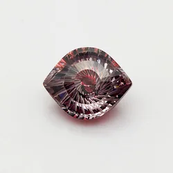 Vibrant Eye - Cut Cubic Zirconia Gemstones in Bold Multicolor Options - 6x7.3mm (Coffee)