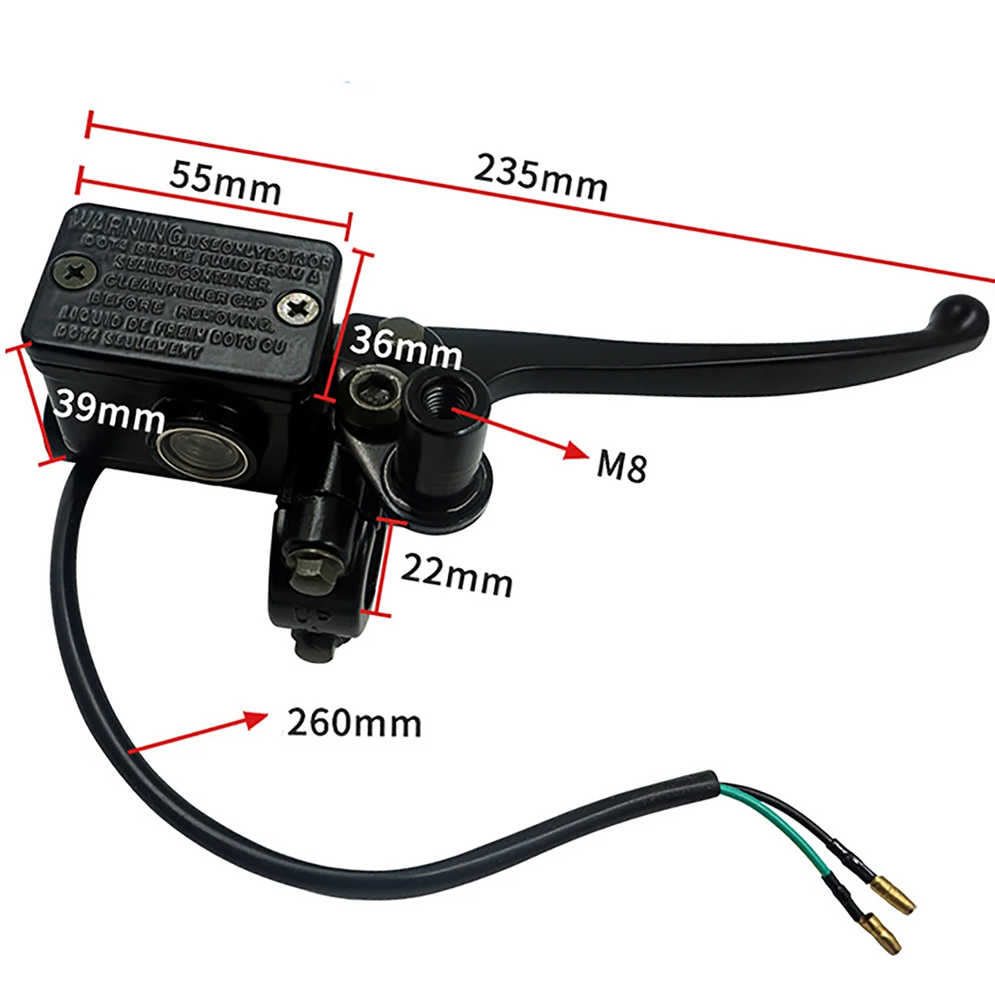Brake Master Cylinder Pump For Yamaha XJ550, XJ600, XJ900, XV1000 & More (16mm)