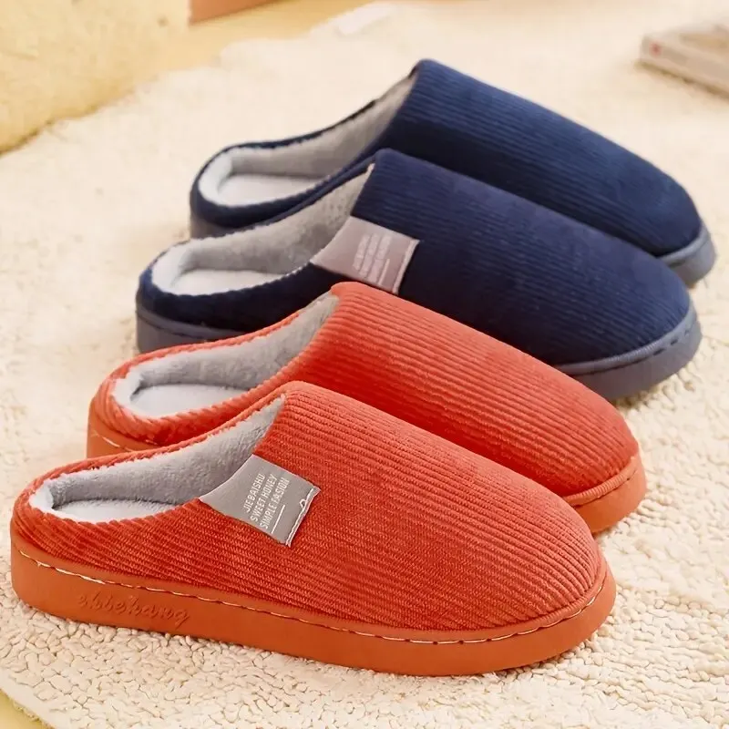 Women's Men's Thick Soft Bottom Home Slippers Household Plush Slippers Anti-slip Thermal Slippers Indoor Winter 4