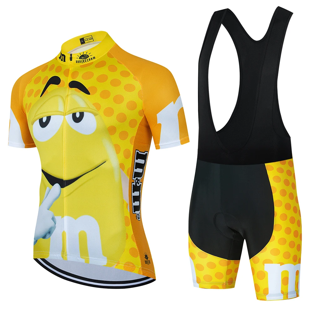 2024 Cartoon Cycling Clothing Men Short Sleeve MTB Ropa Ciclismo Breathable Summer Sportswear Outdoor Bicycle Clothes Bib Shorts 5
